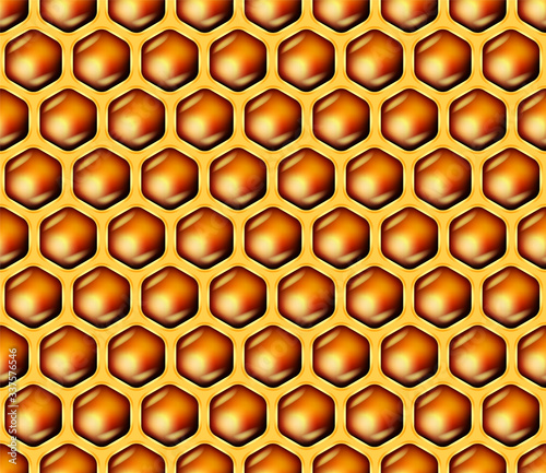 beehive repeating texture in color