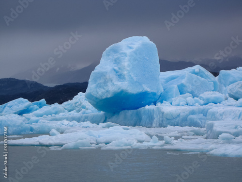 Iceberg snow rock, climate change
