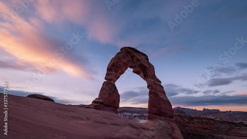 Delicate Arch Sunrise Timelapse Arches National Park