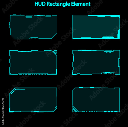 Set of hud rectangle elements,Futuristic Sci Fi Modern User Interface Set.hud rectangle elements,head up display,hud elements