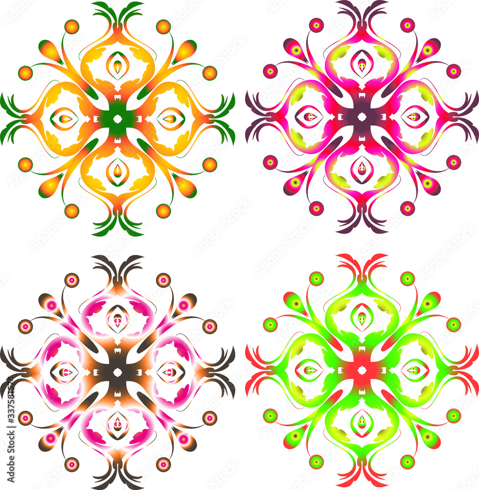Premium Vector  Mandalas coloring book, flower shape