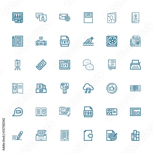 Editable 36 text icons for web and mobile