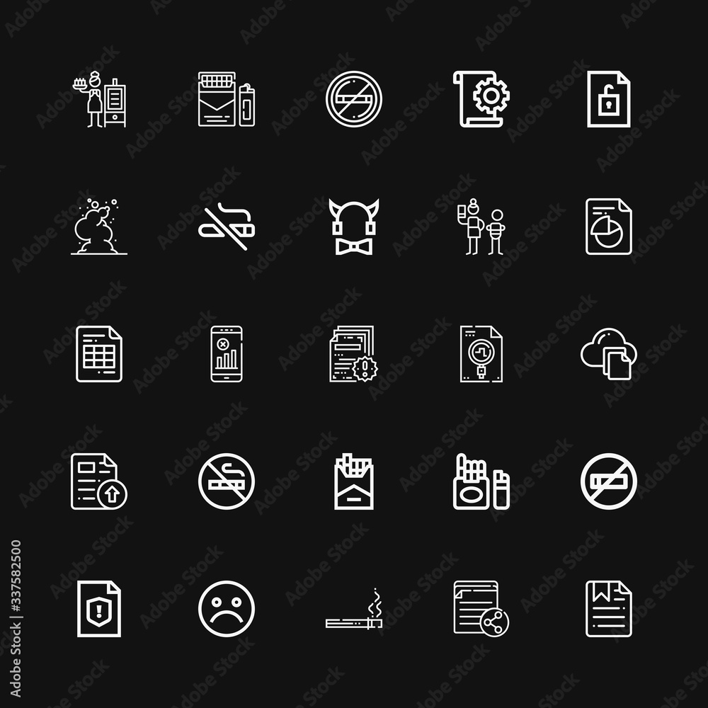 Editable 25 bad icons for web and mobile