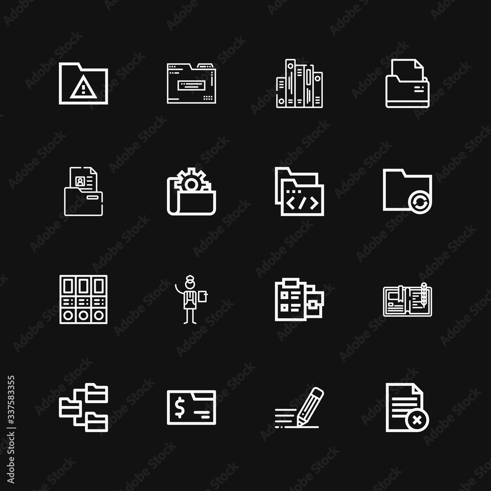 Editable 16 organizing icons for web and mobile Editable 16 organizing icons for web and mobile