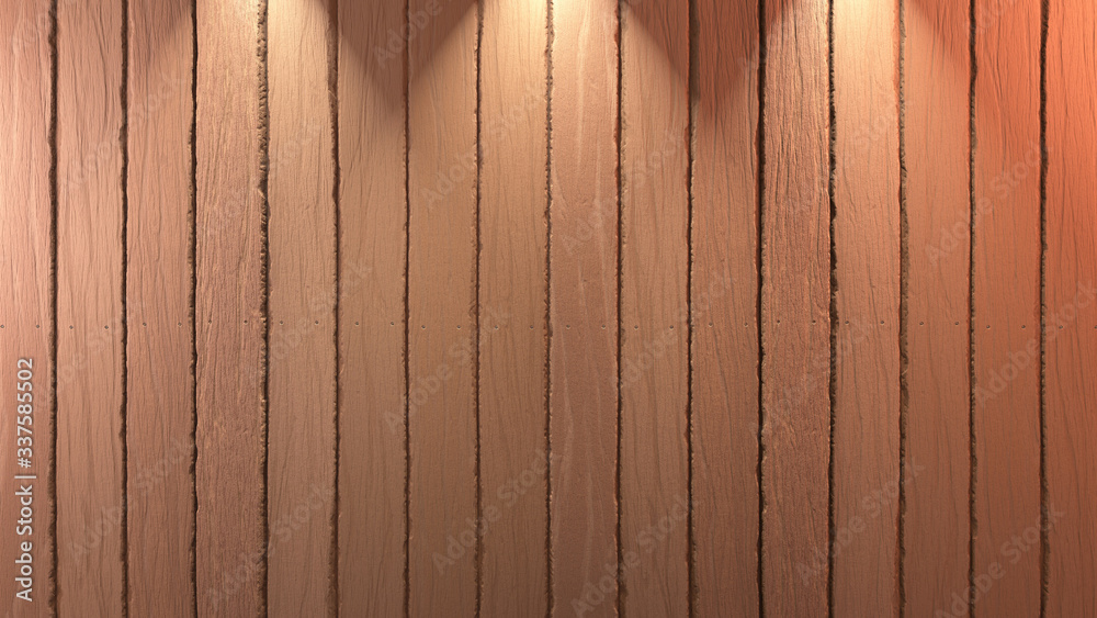 Obraz premium Wood planks texture with directional lights