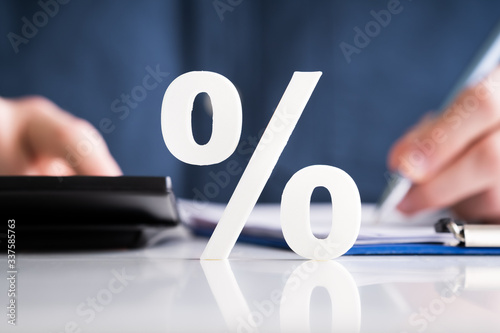 Obraz na płótnie Percentage Symbol