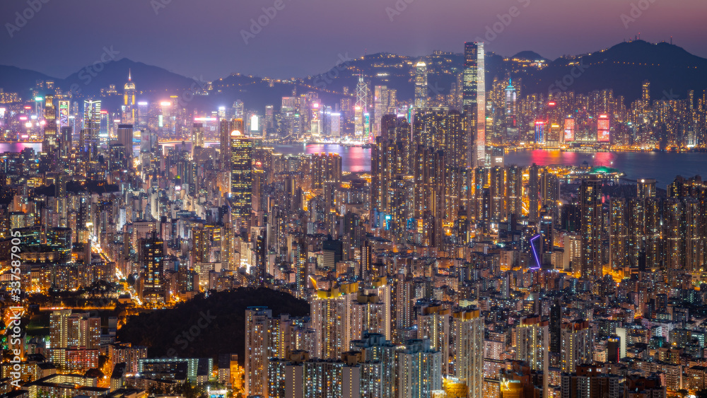 Night View in Hong Kong
