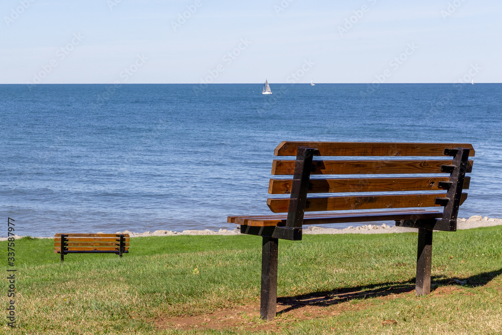 bench on the beach