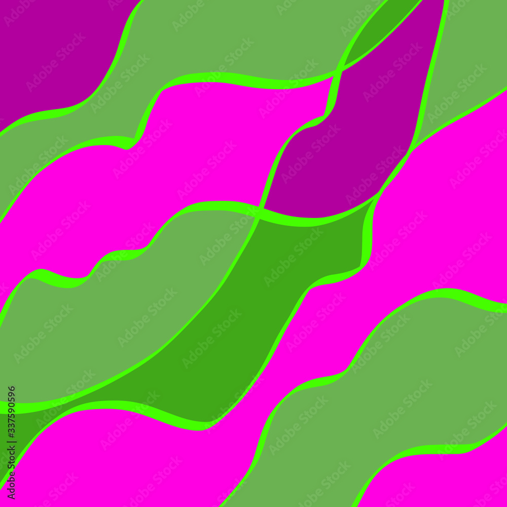 stained glass background, wavy lines and shapes, vector color illustration stained glass background, wavy lines and shapes, vector color illustration