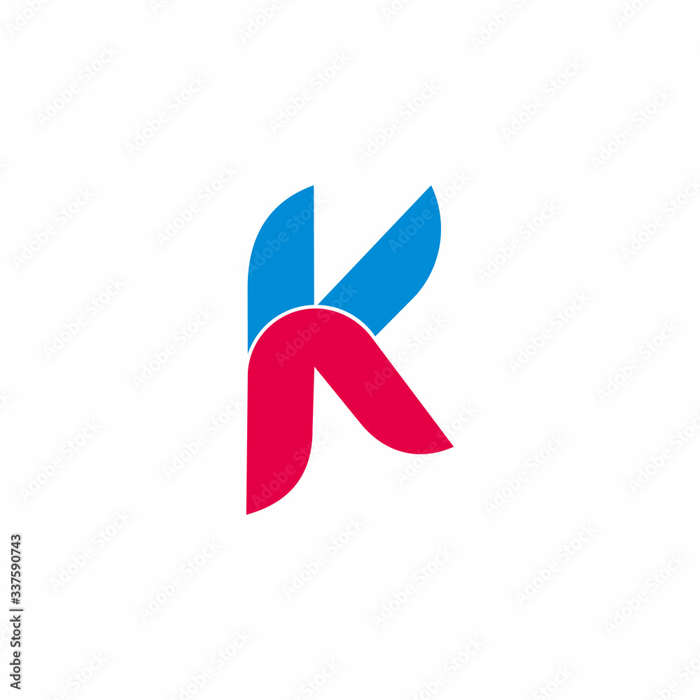 letter ak simple linked arrow geometric logo vector letter ak simple linked arrow geometric logo vector