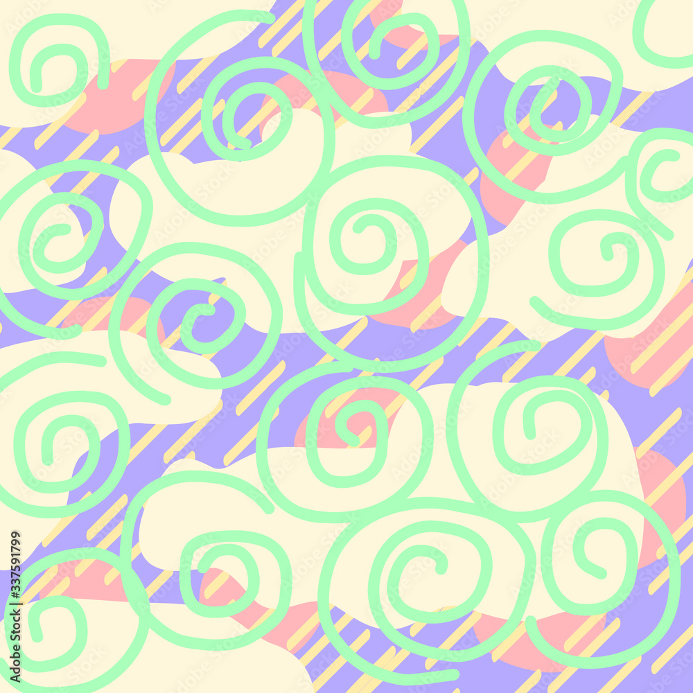 bright abstract fantasy background, flat vector illustration bright abstract fantasy background, flat vector illustration