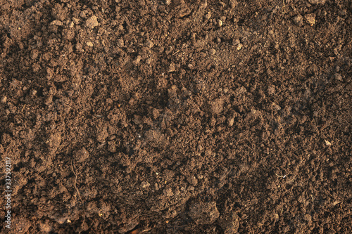 Close-up of fertile loam for the background