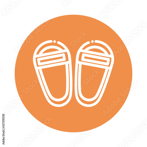 nice block and flat style icon sandals