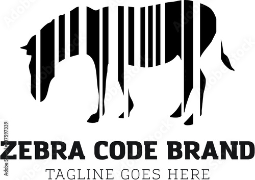 Zebra  logo koncepcja