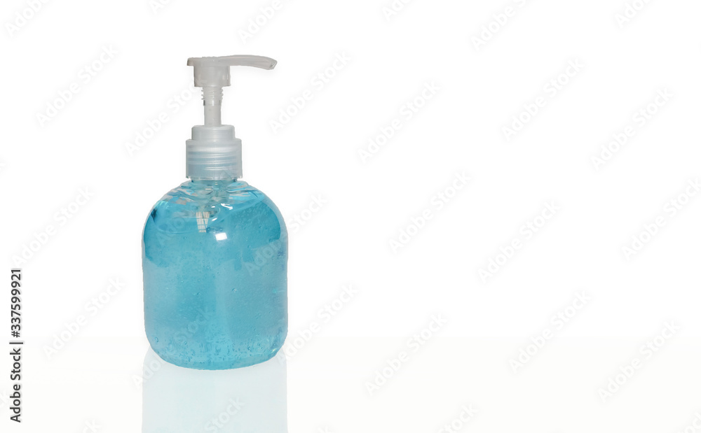 Isolated hand washing gel bottle with white background Isolated hand washing gel bottle with white background