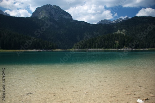 Black lake in the Durmitor mountains near Zabljak. A beautiful place in Montenegro © TRINGA