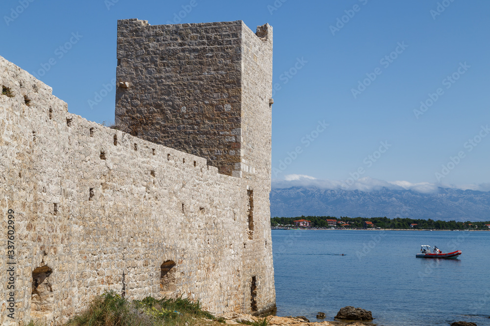 Ruins of the medieval Vir castle, Croatia