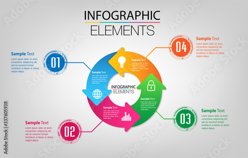 modern circuit text box template for website computer graphic technology, banner Infographics, time line