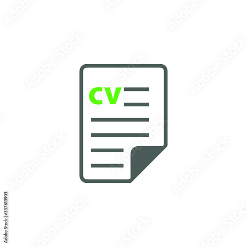 CV icon in vector file © KgulGraphics