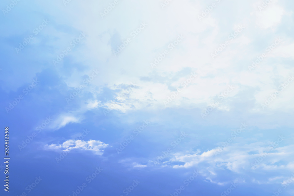 The sky is blue with beautiful clouds. The sky is blue with beautiful clouds.