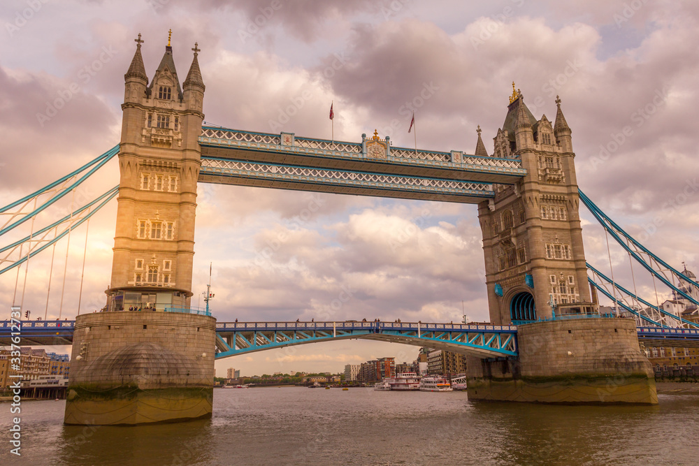 The Tower Bridge in London, England, UK
