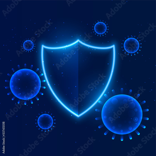 shield protecting coronavirus to enter building immunity