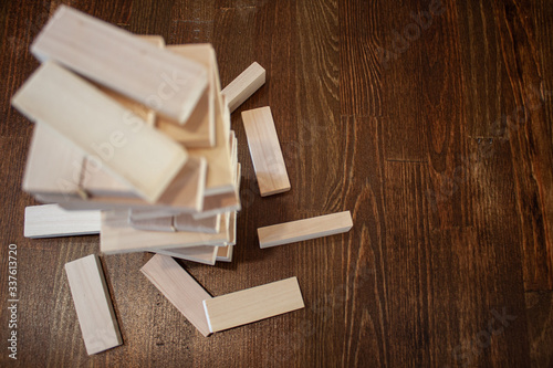 A tower of sticks, a board game for friends