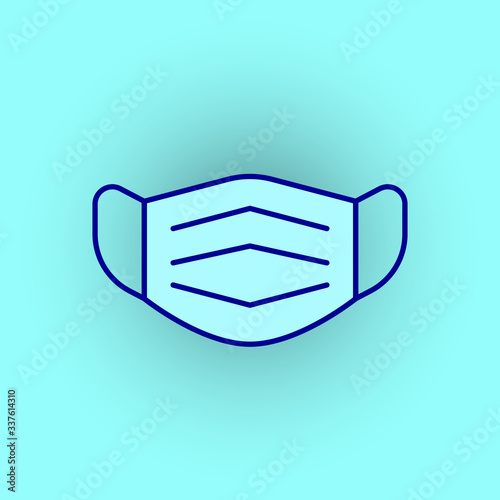 Mouth guard, Mask, Medicine Vector Icon Illustration
