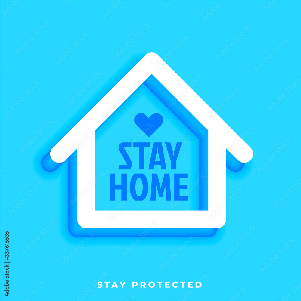 stay home stay protected design with house symbol stay home stay protected design with house symbol