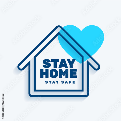 stay at home stay safe concept background