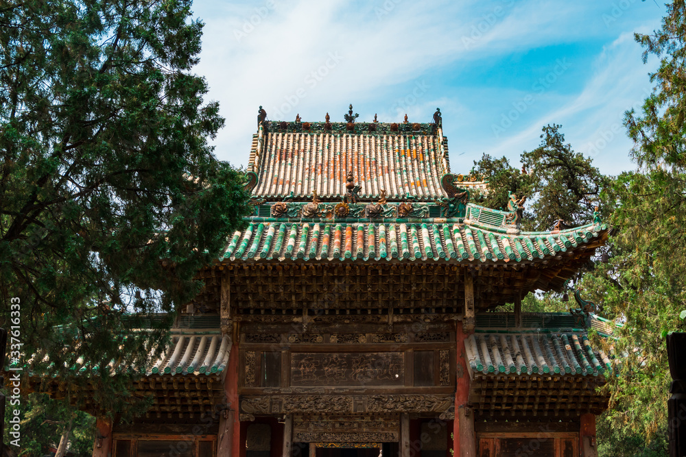 Fototapeta premium Houses in ancient northern China.