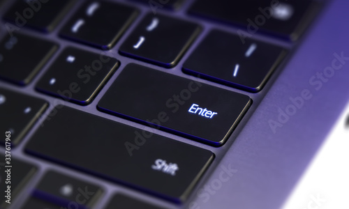 computer keyboard Enter button 