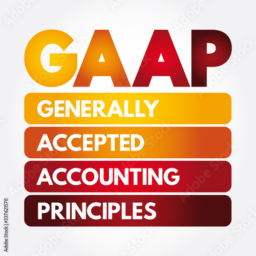 GAAP - Generally Accepted Accounting Principles acronym, business concept background