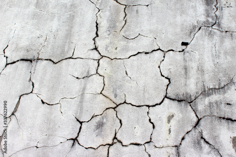 Obraz premium Background – old wall with a lot flaws cracks