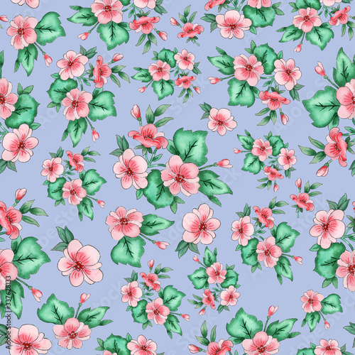 floral seamless wallpaper pattern