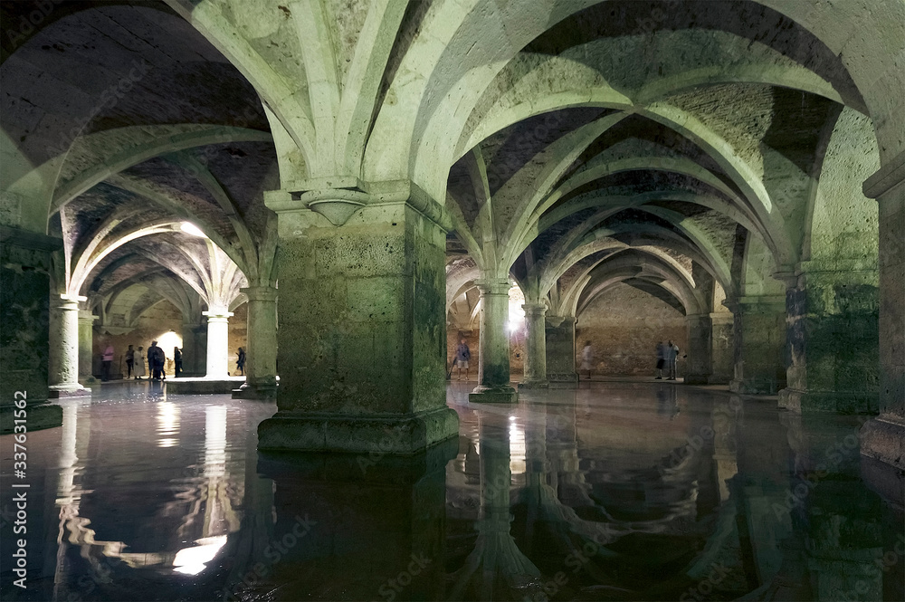 Portuguese Cistern. Museum El Jadida Cistern Morocco. Ancient Moroccan Historical Buildings