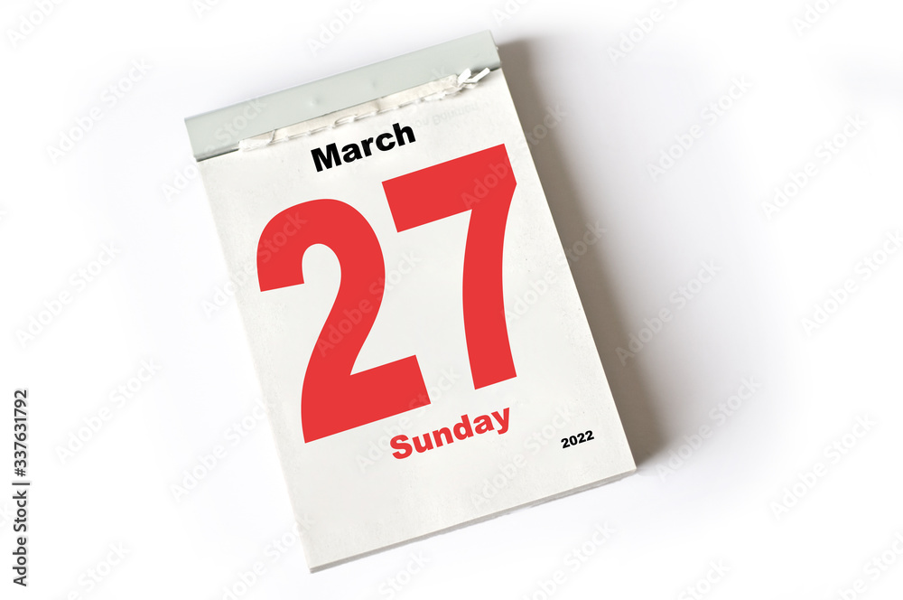 27. March 2022 27. March 2022