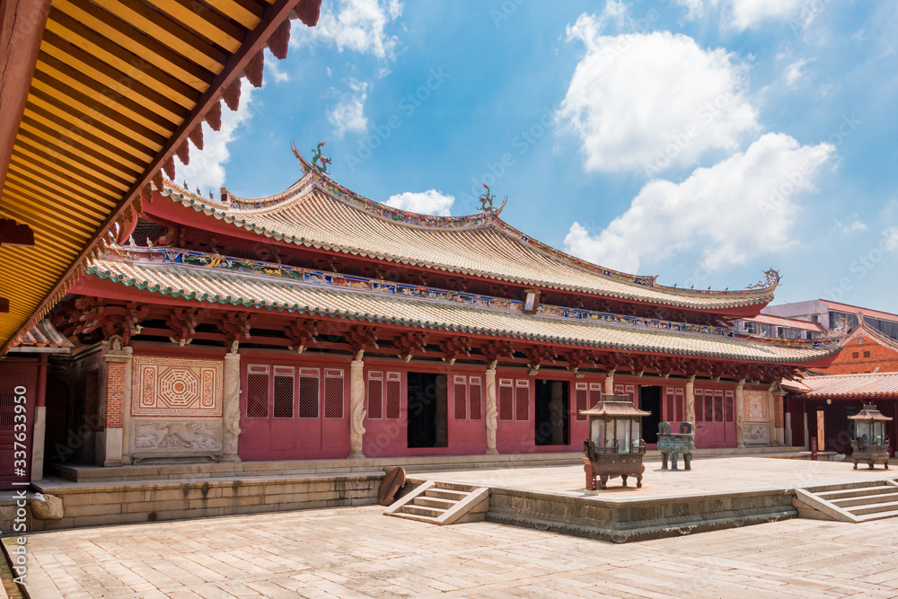 The Confucian Temple in Quanzhou, China. An old 500-year-old building.