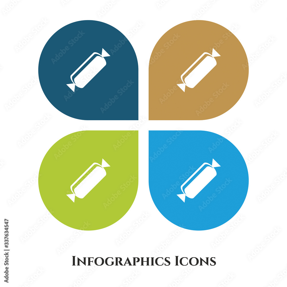 Sweet Candy Vector Illustration icon for all purpose. Isolated on 4 different backgrounds. Sweet Candy Vector Illustration icon for all purpose. Isolated on 4 different backgrounds.