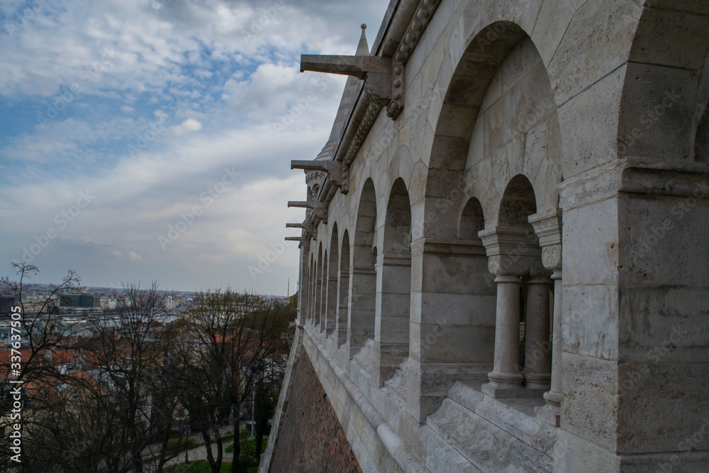 Top view on the sights of Budapest