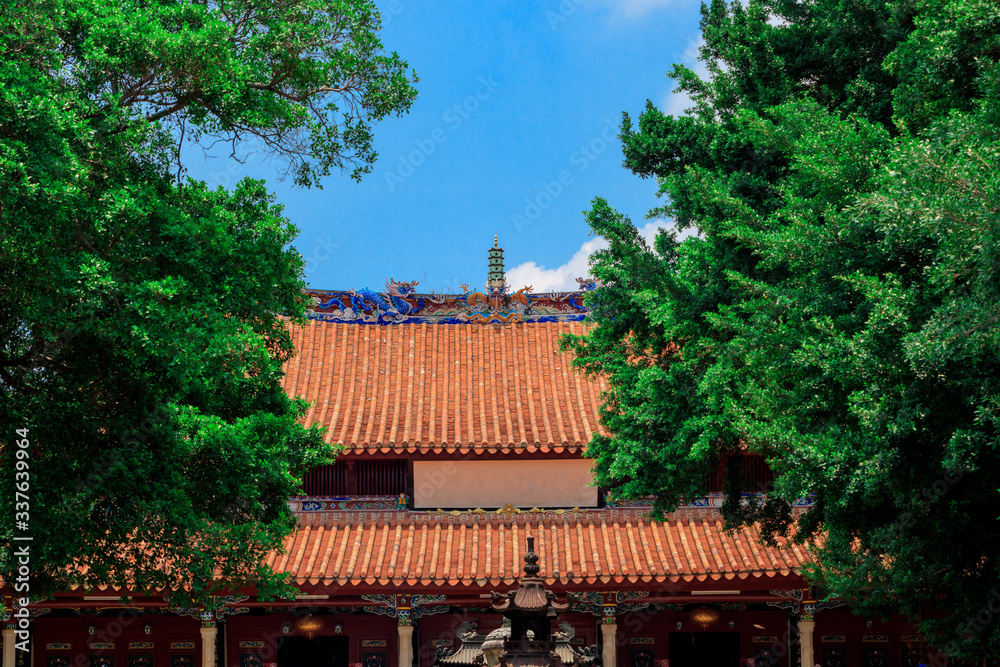 Kaiyuan Temple, Quanzhou, China. Ancient buildings with a history of 1000 years.