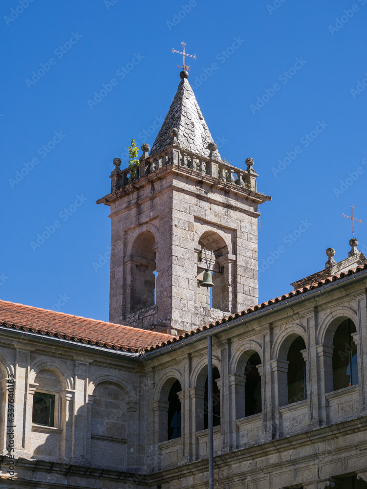Detail view of San Estevo de Ribas de Sil Monastery, Ourense, Galicia, Spain