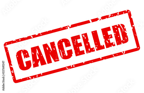 Cancelled vector stamp