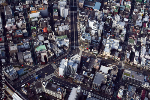 The view of cityscape in Tokyo, Japan © Petch Peace