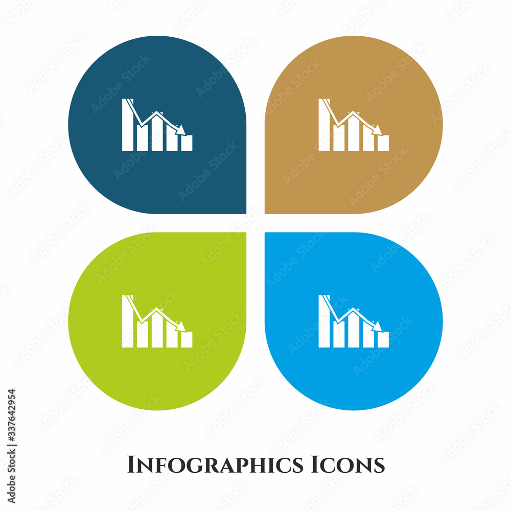 Graph Vector Illustration icon for all purpose. Isolated on 4 different backgrounds. Graph Vector Illustration icon for all purpose. Isolated on 4 different backgrounds.