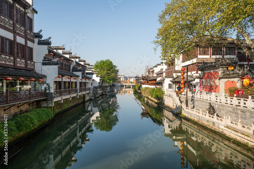 Obraz na płótnie chinese traditional architecture in nanjing w salonie