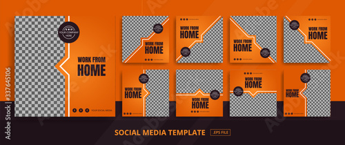 Social Media Post Themed Work From Home