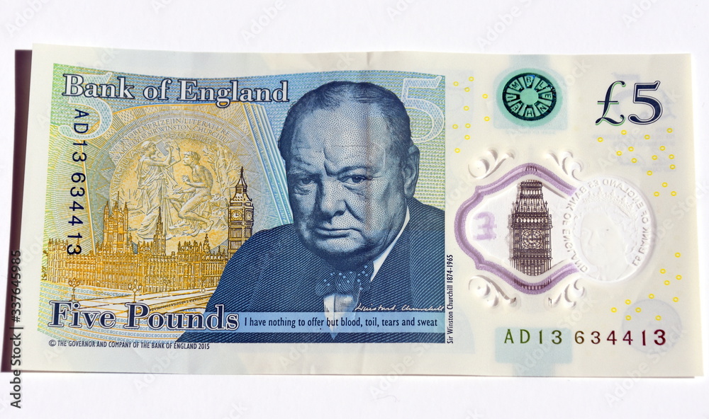 pieniądze waluta banknoty funty Brytyjskie - obrazy, fototapety, plakaty 