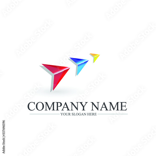 Free Download arrow logo,business logo , sales, marketing, tech , company logo design, colorfull arrow logo, - GFXLoad