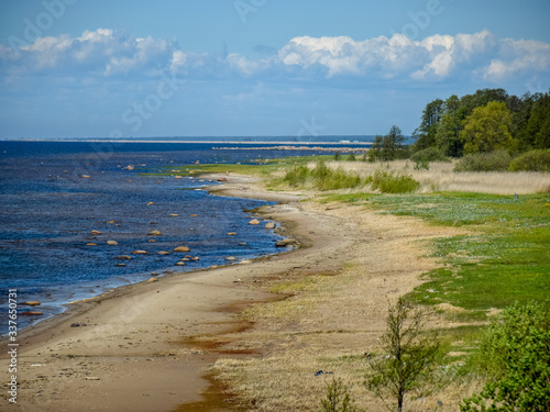 landscape with sea shore